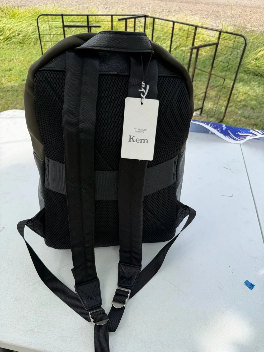 KEM Olive green and black backpack